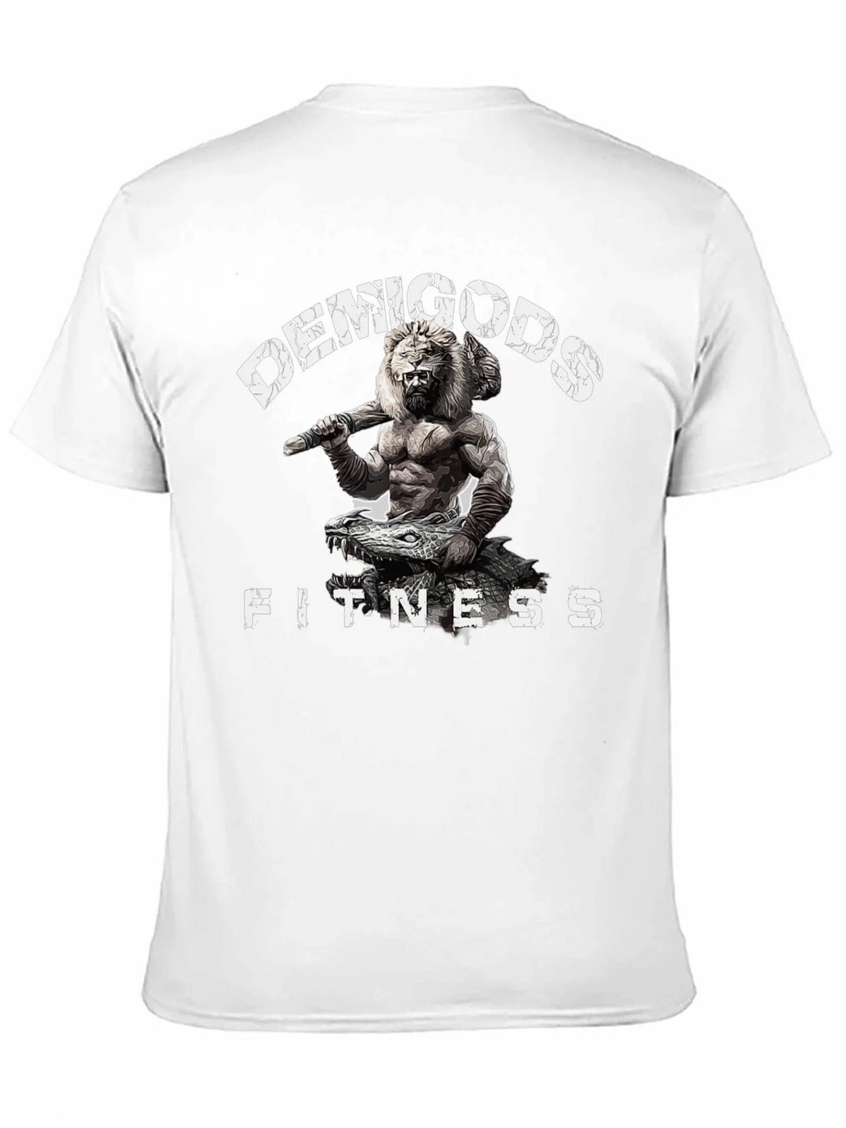 Demigods Fitness Graphic T-Shirt - Lion Warrior