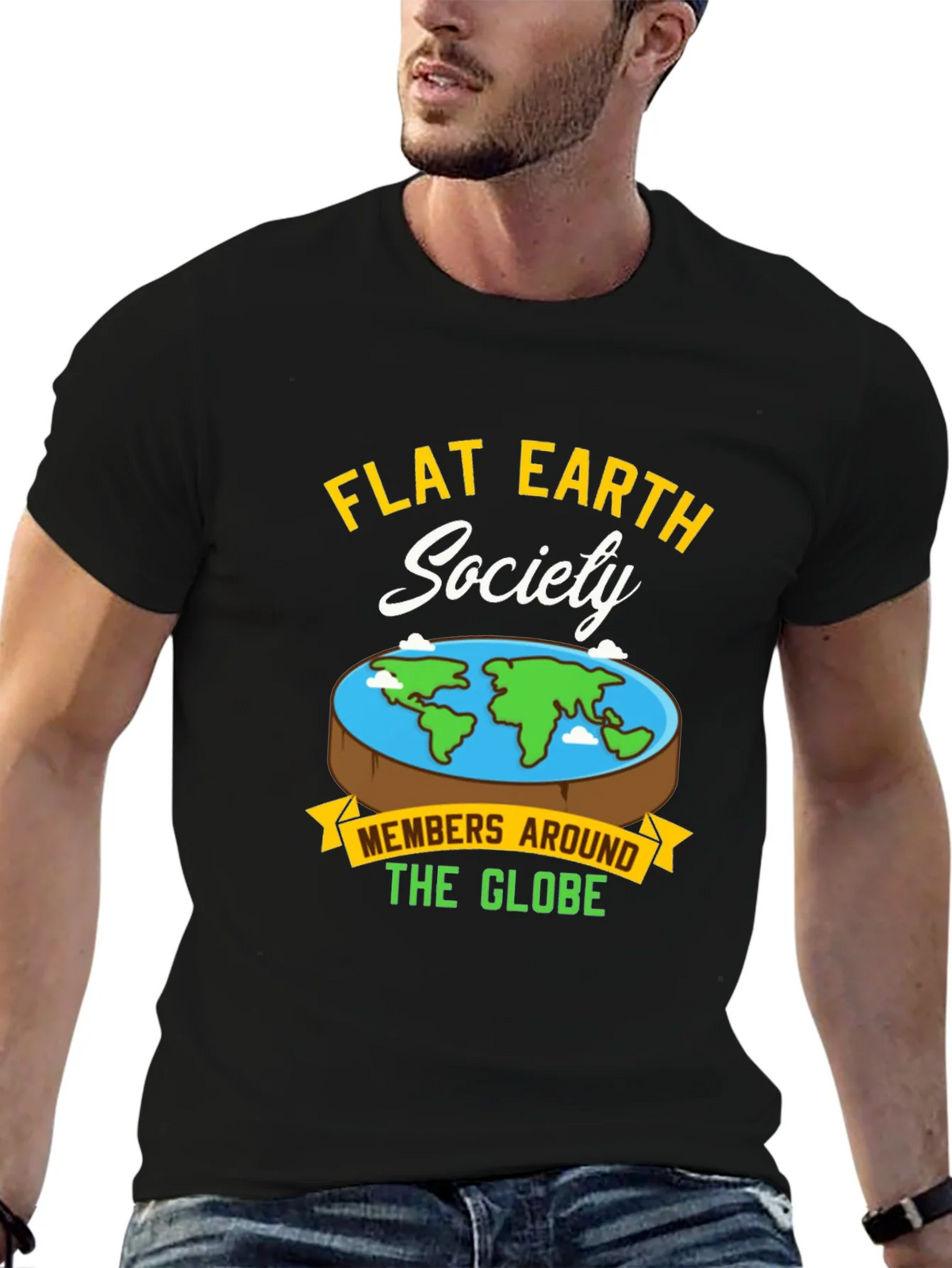 Flat Earth Society Graphic T-Shirt