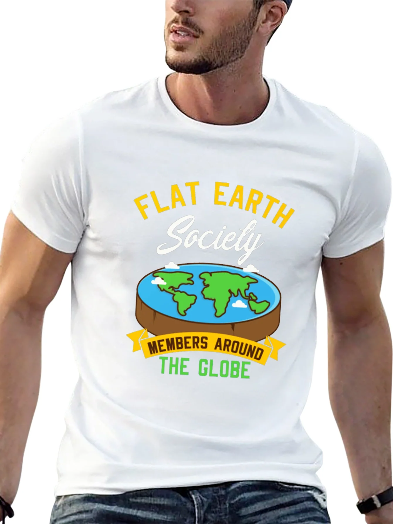 Flat Earth Society Graphic T-Shirt