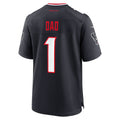 H.Texans Navy #1 Dad Game Jersey