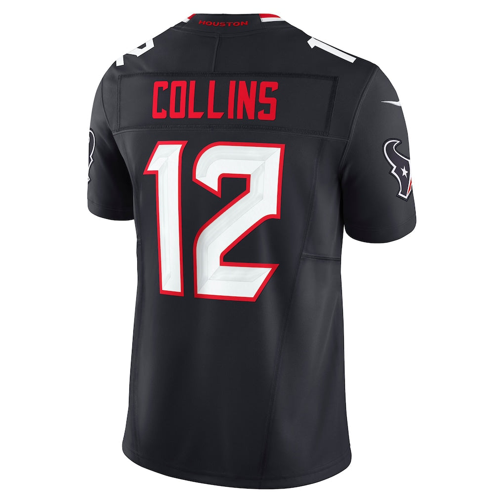 H.Texans #12 Nico Collins Navy Team Vapor F.U.S.E. Limited Jersey