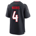 H.Texans #4 Woody Marks Navy Team Game Jersey