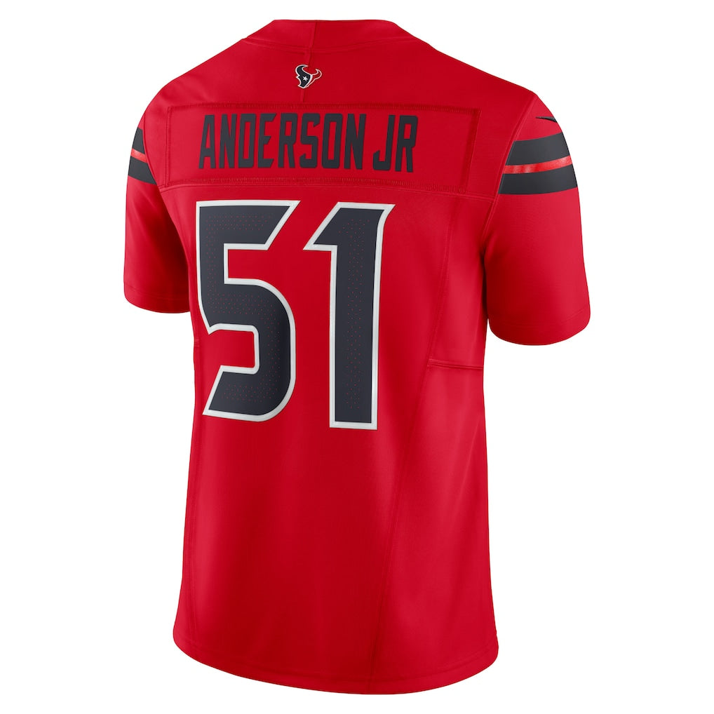 H.Texans #51 Will Anderson Jr. Red Alternate Vapor F.U.S.E. Limited Jersey