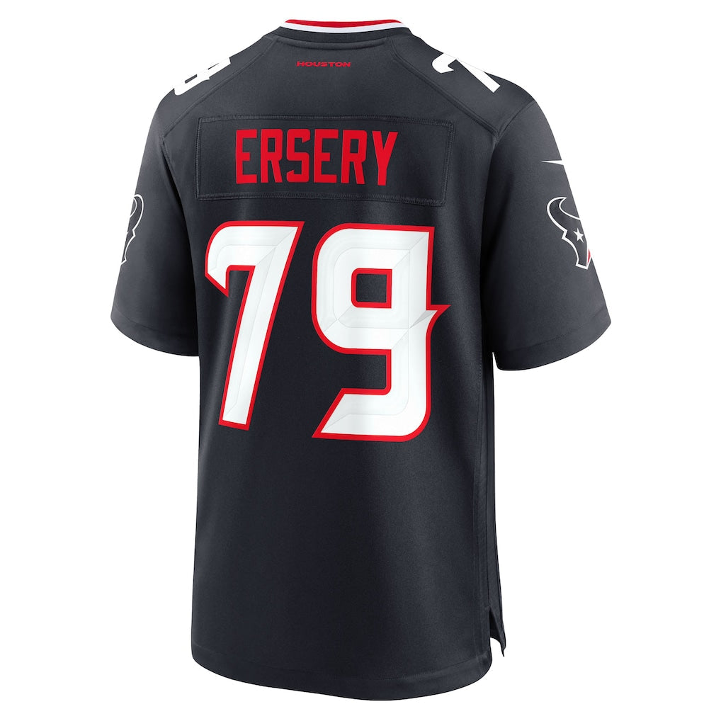 H.Texans #79 Aireontae Ersery Navy Team Game Jersey
