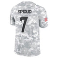 H.Texans #7 C.J. Stroud Arctic Camo 2024 Salute to Service Limited Football Stitched Jersey