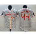 Houston Astros #44 Yordan Alvarez Number White 2023 City Connect Flex Base Stitched Baseball Jersey