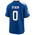 IN.Colts #0 Camryn Bynum Heather Royal Alternate 2 Indiana Nights Game Football Stitched Jersey