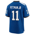 IN.Colts #11 Michael Pittman Jr. Indiana Nights Blue Alternate Game Football Stitched Jersey