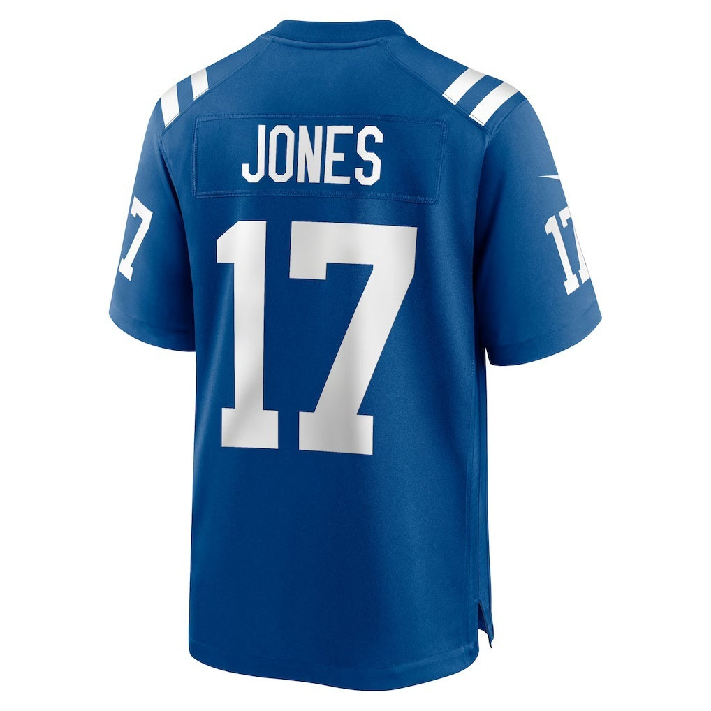 IN.Colts #17 Daniel Jones Royal Team Game Football Stitched Jersey