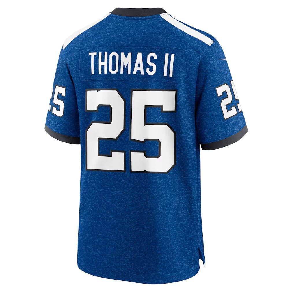 IN.Colts #25 Rodney Thomas II Blue Alternate Game Football Stitched Jersey