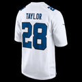 IN.Colts #28 Jonathan Taylor Tundra White Fashion Game Football Stitched Jersey