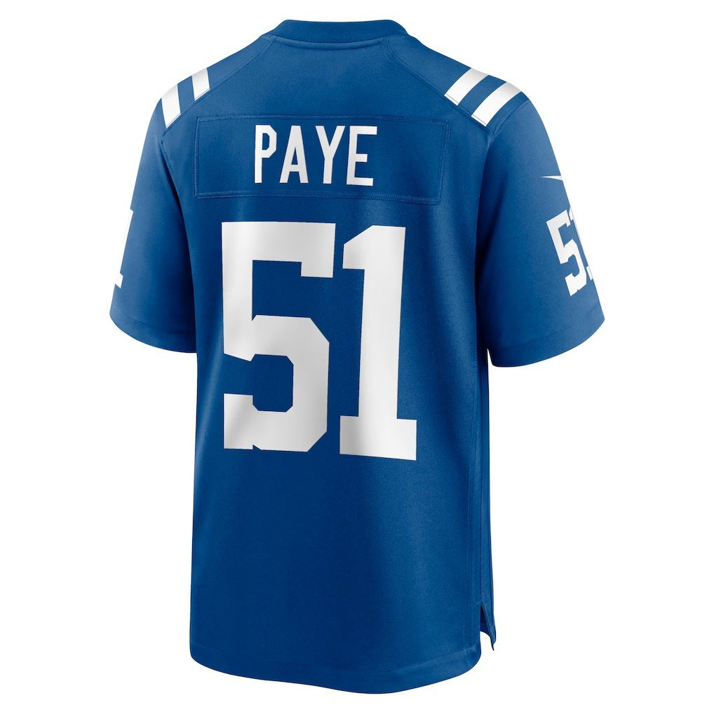 IN.Colts #51 Kwity Paye Royal Game Football Stitched Jersey