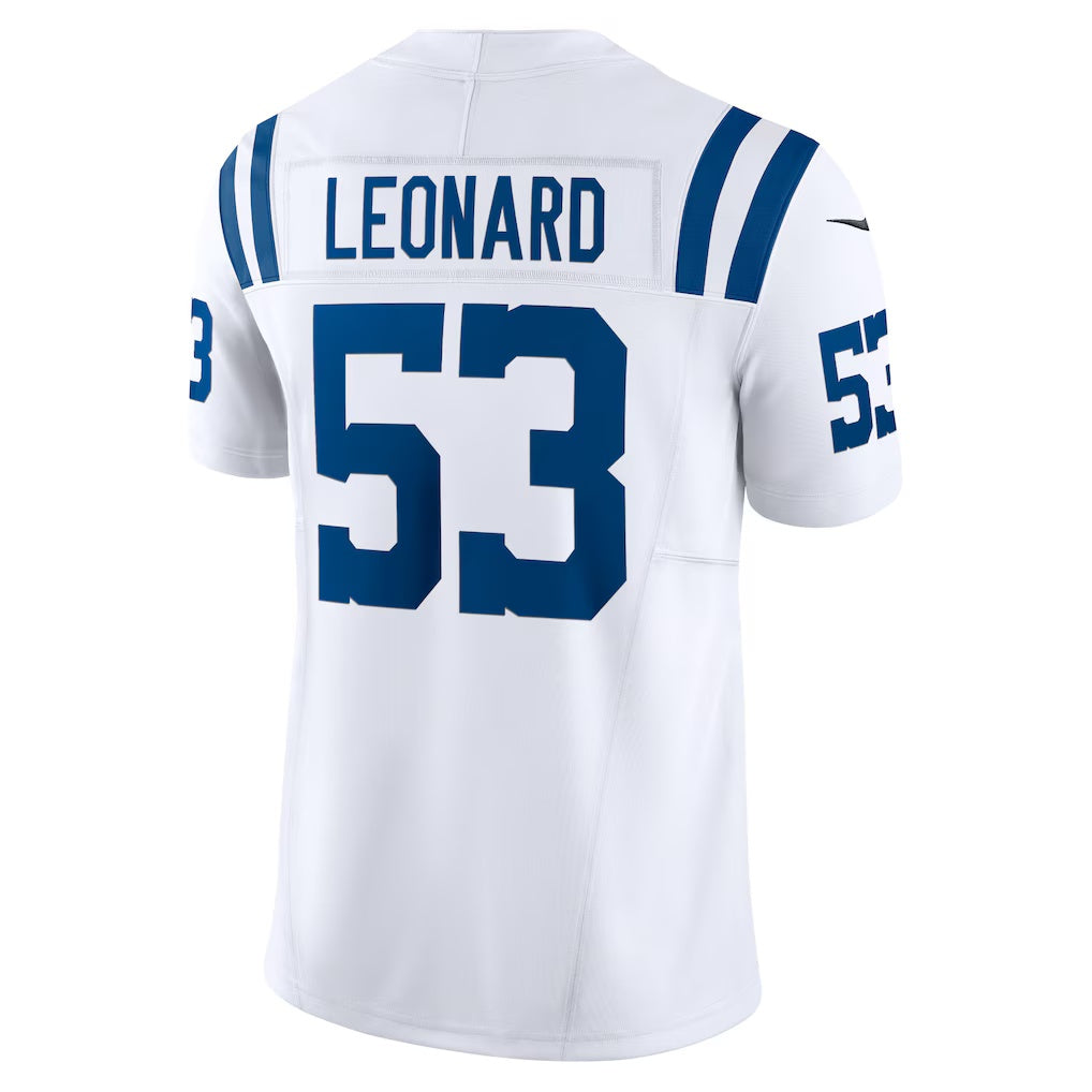 IN.Colts #53 Shaquille Leonard Vapor F.U.S.E. Limited Football Stitched Jersey - White
