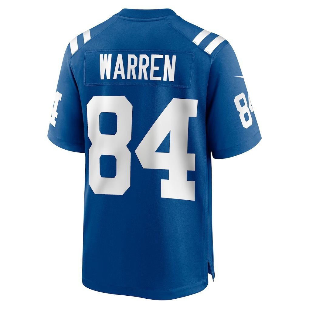 IN.Colts #84 Tyler Warren Royal 2025 Draft First Round Pick Game Football Stitched Jersey