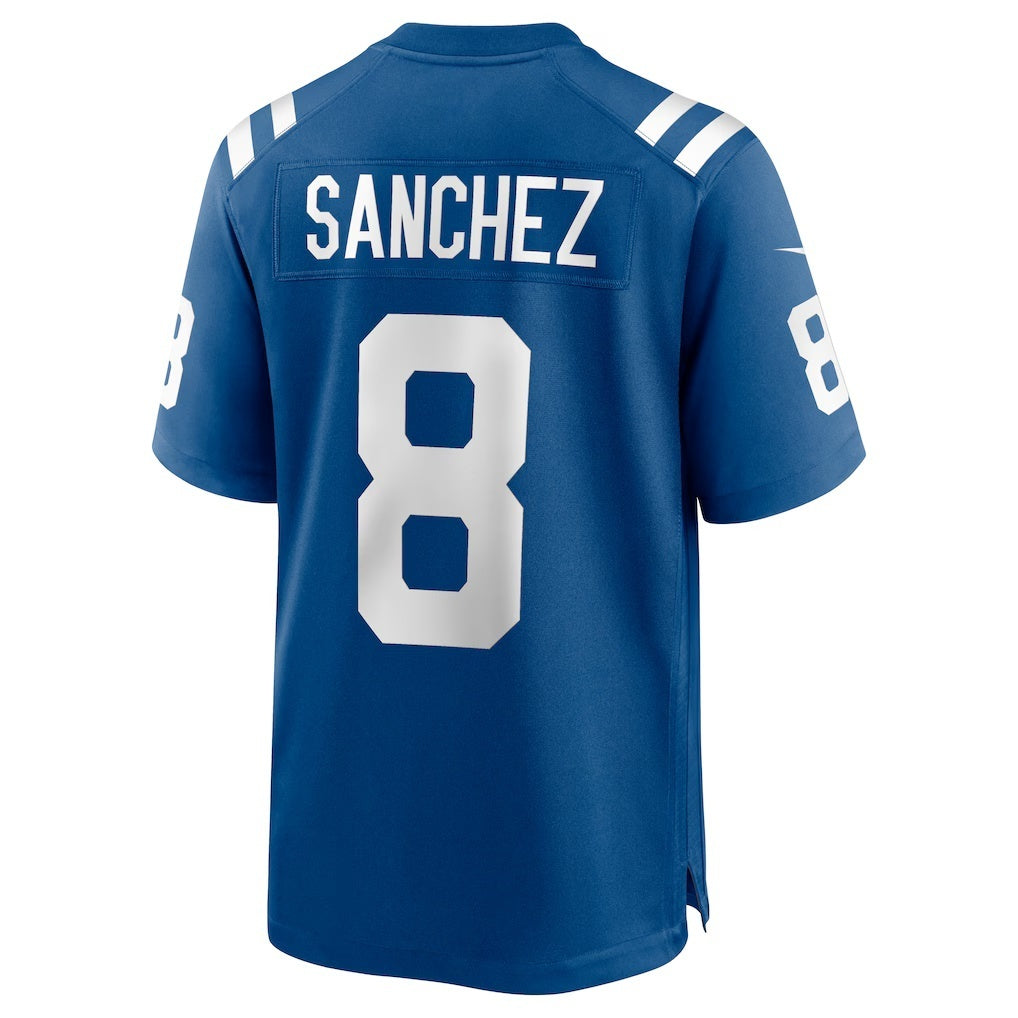 IN.Colts #8 Rigoberto Sanchez Royal Game Football Stitched Jersey