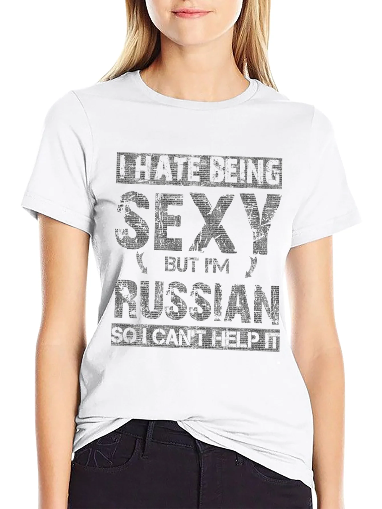 I Hate Being Sexy Russian T-Shirt