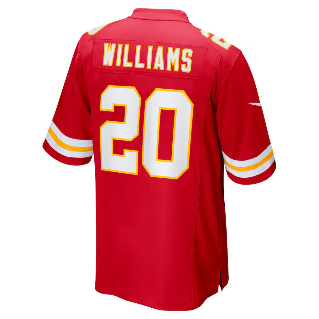 KC.Chiefs #20 Nohl Williams Red Team Game Football Jersey MAROU