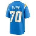 LA.Chargers #70 Rashawn Slater Powder Blue Game Football Jersey Marou
