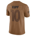 LA.Rams #10 Cooper Kupp Brown Salute To Service Limited Football Jersey Marou