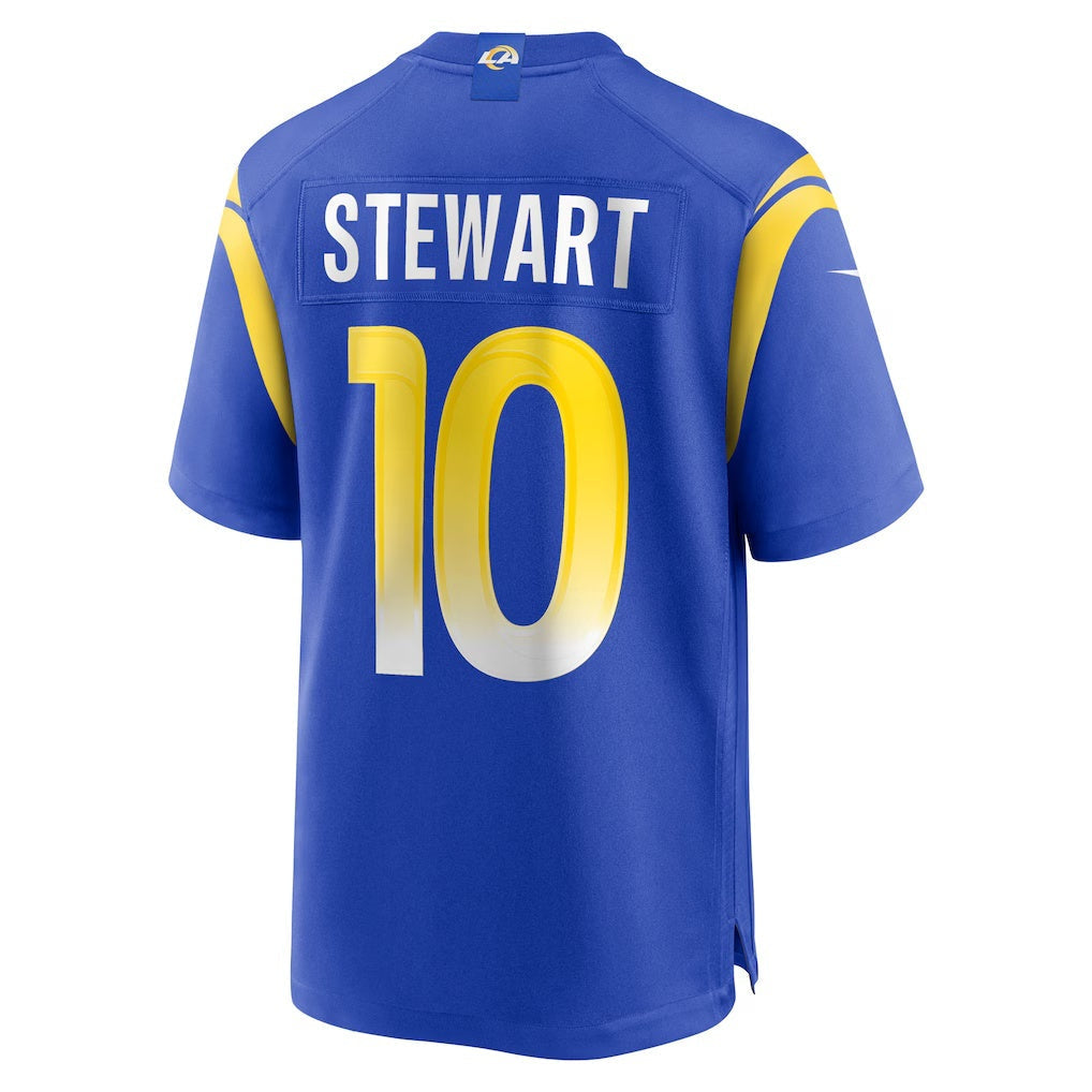 LA.Rams #10 Josaiah Stewart Royal Team Game Football Jersey Marou
