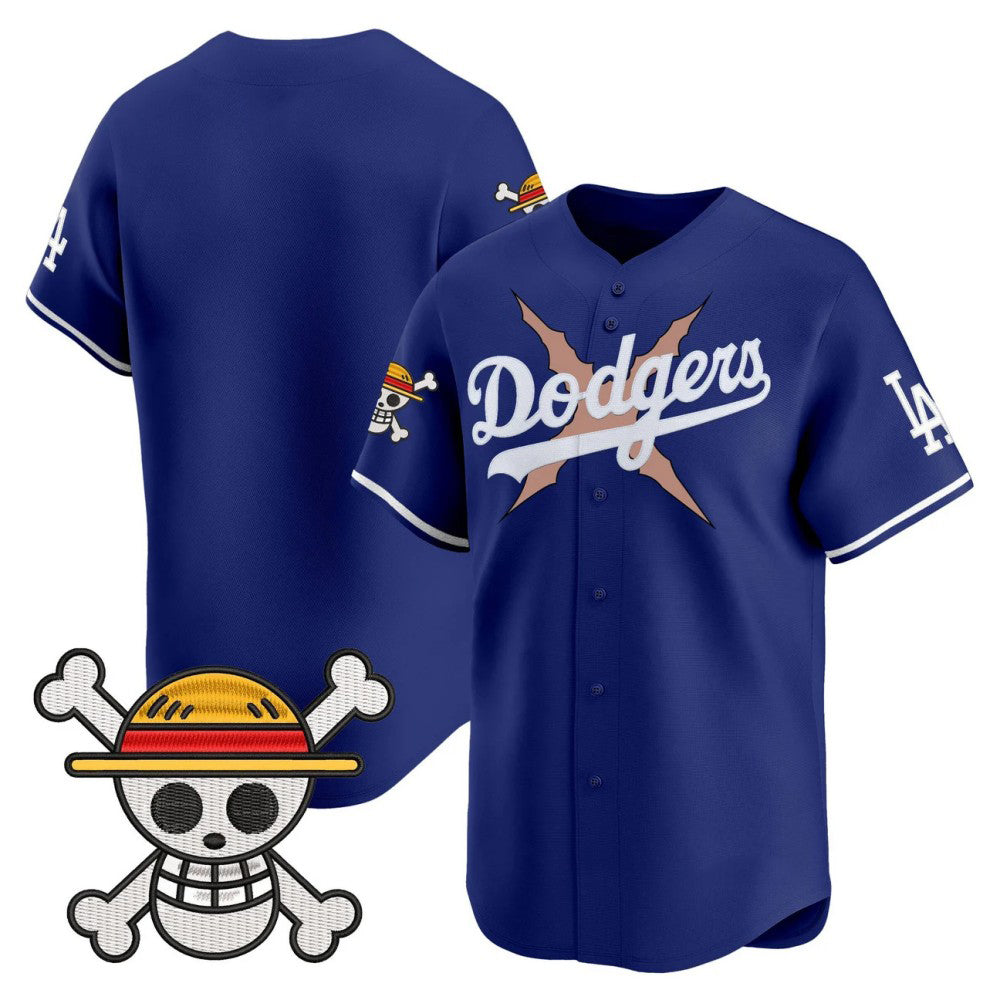 Los Angeles Dodgers Blank Royal x One Piece Vapor Premier Limited Baseball Stitched Jersey