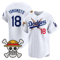 Los Angeles Dodgers #18 Yoshinobu Yamamoto White x One Piece Vapor Premier Limited Baseball Stitched Jersey