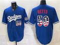 Los Angeles Dodgers #50 Mookie Betts Royal 250 Fourth of July Stitched Baseball Jersey