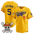 Los Angeles Dodgers #5 Freddie Freeman Gold x One Piece Vapor Premier Limited Baseball Stitched Jersey