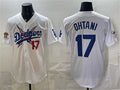 Los Angeles Dodgers x One Piece #17 Shohei Ohtani White Vapor Premier Limited Stitched Baseball Jersey