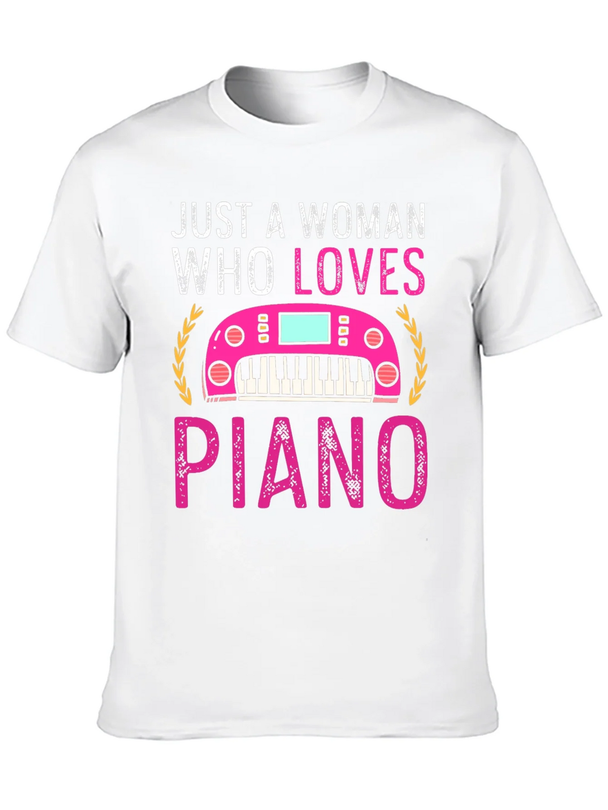 Just A Woman Who Loves Piano T-Shirt