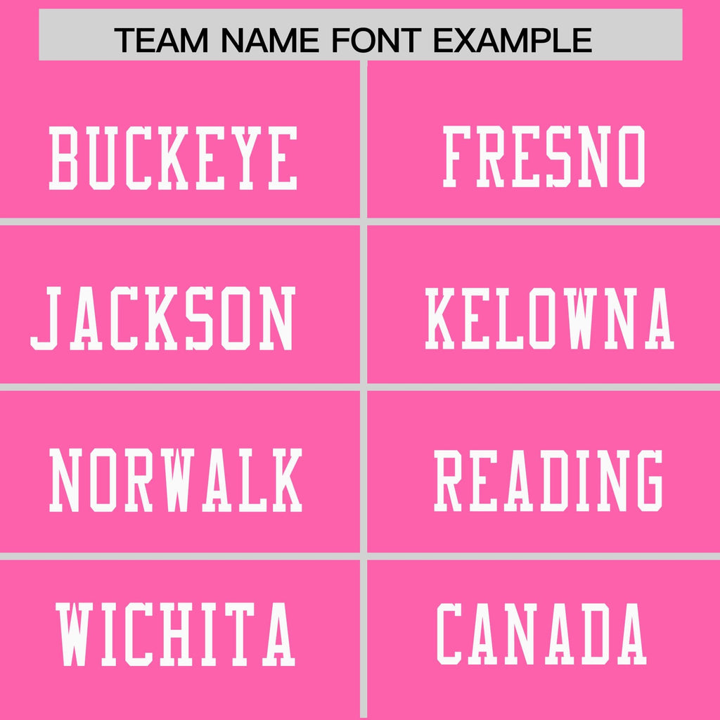 Custom Pink White Personalized Color Block Authentic Football Jersey