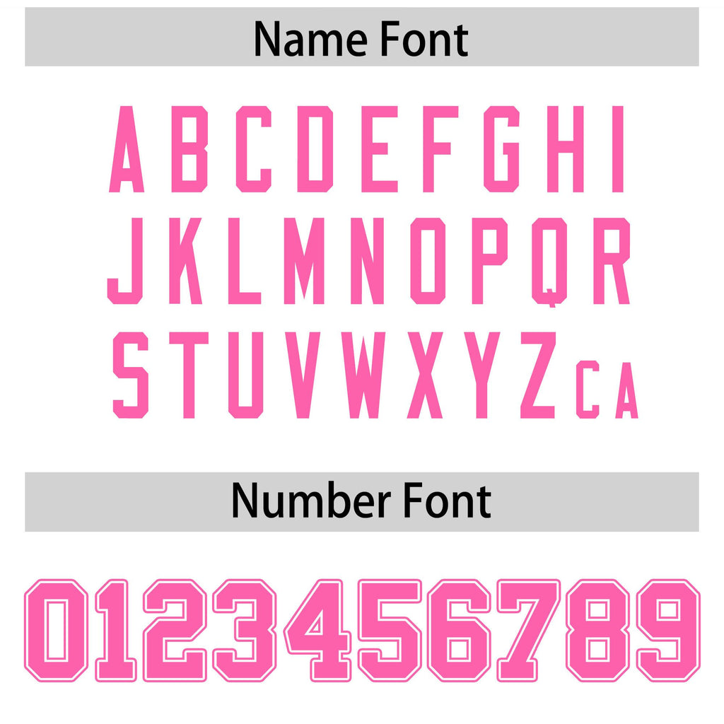 Custom Pink White Personalized Color Block Authentic Football Jersey