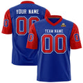 Custom Royal Red Personalized Raglan Sleeves Design Authentic Football Jersey