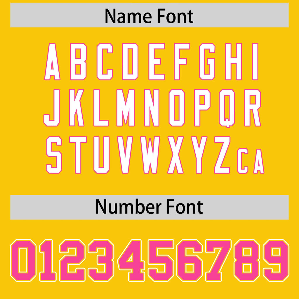 Custom Gold Pink Personalized Raglan Sleeves Design Authentic Football Jersey