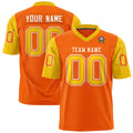 Custom Orange Gold Personalized Raglan Sleeves Design Authentic Football Jersey