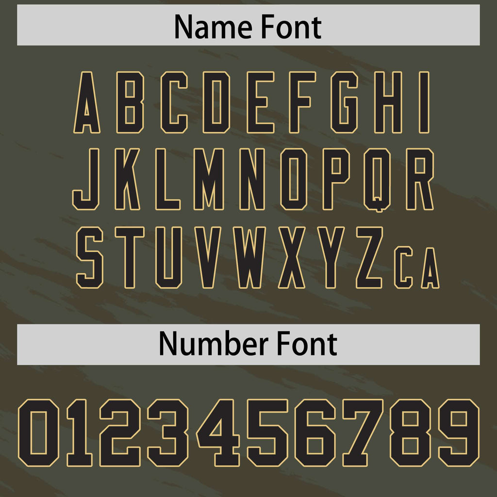 Custom New Army Green Light Brown Personalized Scratch Pattern Design Authentic Football Jersey