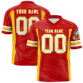 Custom Red Light Red Personalized Scratch Pattern Design Authentic Football Jersey