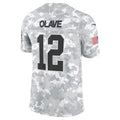 NO.Saints #12 Chris Olave Arctic Camo Salute to Service Limited Stitched Football Jersey
