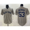 New York Yankees #53 David Bednar Grey Stitched Baseball Jersey