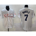 New York Yankees #7 Mickey Mantle White Bronx Graffiti Vapor Limited Stitched Baseball Jersey