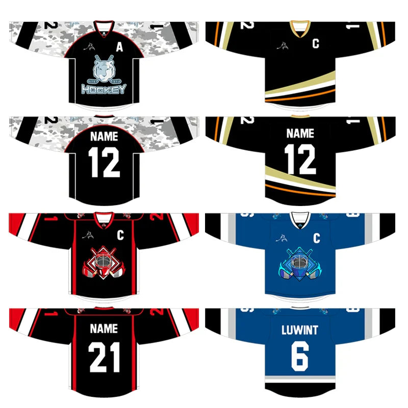 Premium Personalized Custom Ice Hockey Jersey - High-Definition, Non-Fading, Sublimation Printing Your Number Your Name