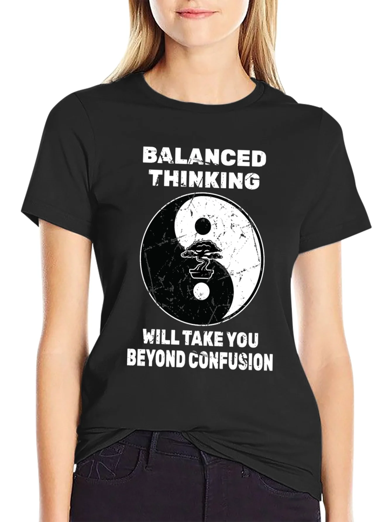 Balanced Thinking Yin Yang T-Shirt