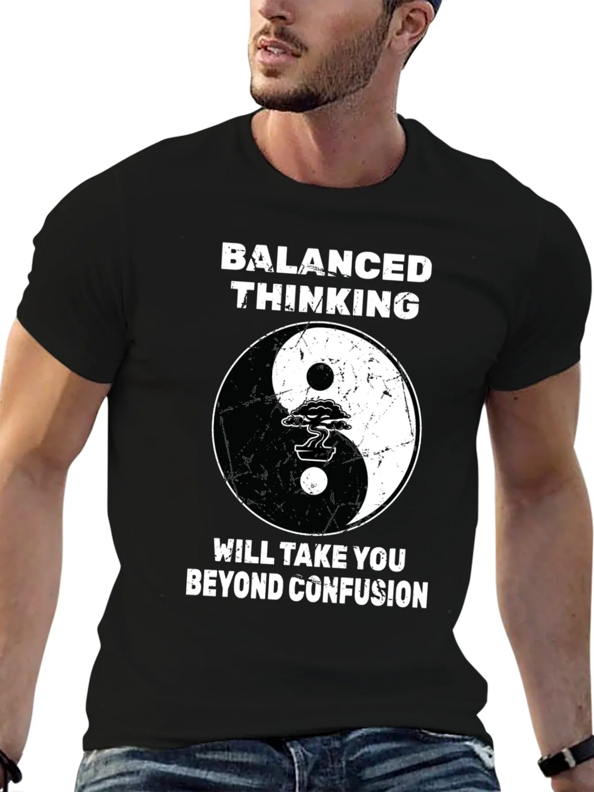 Balanced Thinking Yin Yang T-Shirt