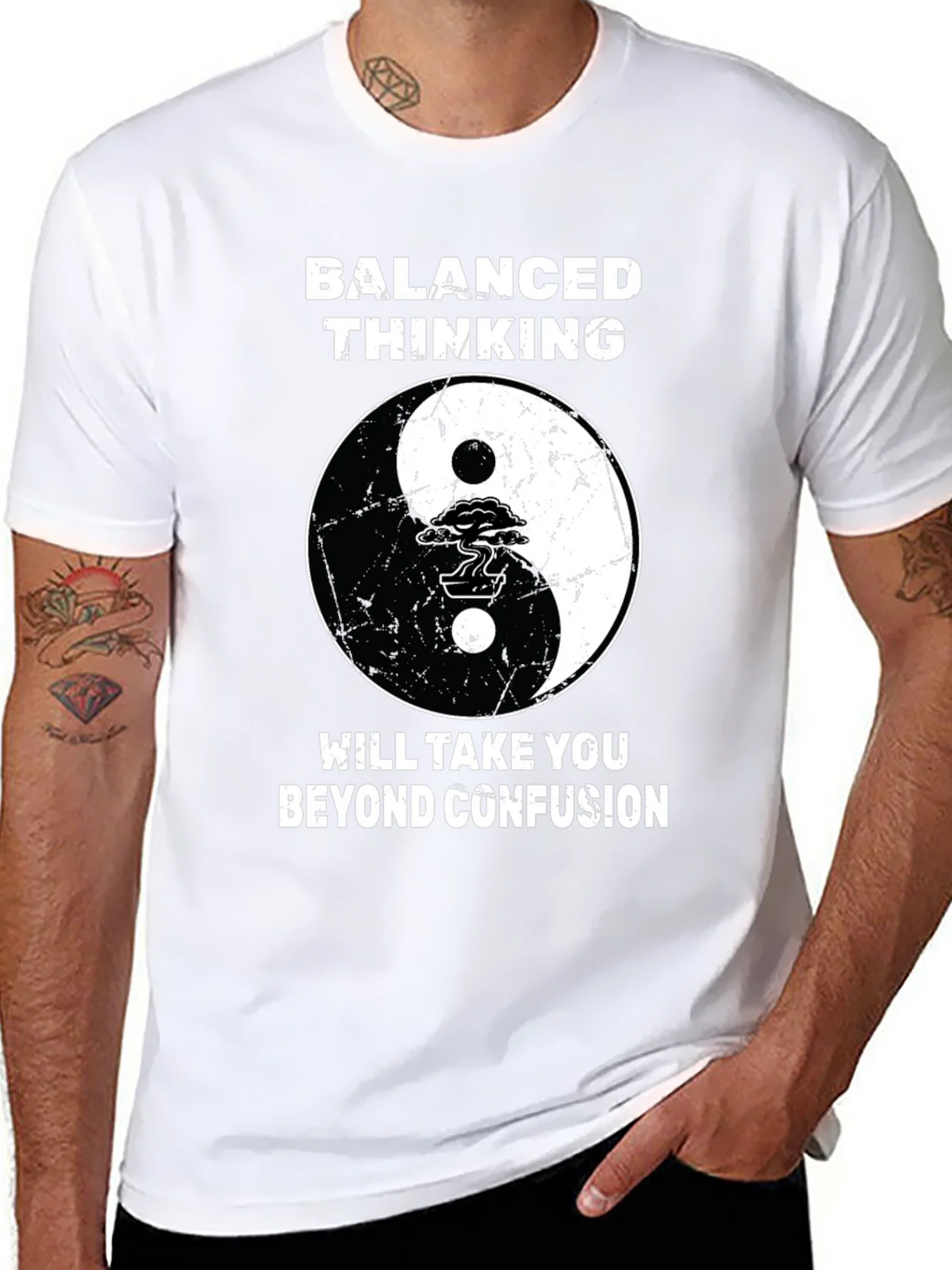 Balanced Thinking Yin Yang T-Shirt