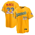 Oakland Athletics #22 Jeff McNeil Player Gold USA 250 Fourth of July Home Game Stitched Baseball Jersey