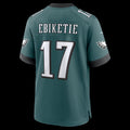 P.Eagles #17 Arnold Ebiketie Midnight Green Team Game Jersey