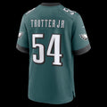 P.Eagles #54 Jeremiah Trotter Jr. Midnight Green Team Game Jersey
