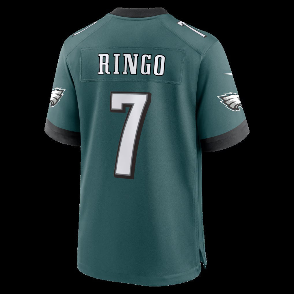 P.Eagles #7 Kelee Ringo Midnight Green Team Game Jersey