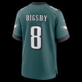 P.Eagles #8 Tank Bigsby Midnight Green Team Game Jersey