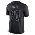 P.Steelers #90 T.J. Watt Black RFLCTV Limited Jersey
